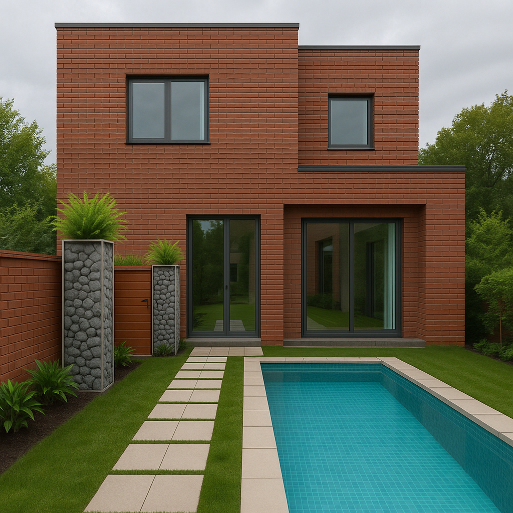 Brick Elegance with Modern Accents
